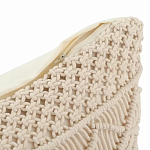 Чехол на подушку с макраме бежевого цвета Macrame варинант исполнения - 3 | Loft Concept в Новосибирске