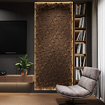 Гипсовая 3D панель с принтографией PM-50 варинант исполнения - 4 | Loft Concept в Новосибирске