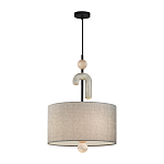 Люстра с серым тканевым плафоном Flourish варинант исполнения - 2 | Loft Concept в Новосибирске