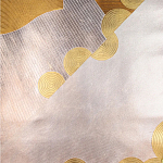 Обои ручная роспись в стиле Арт-деко Namban Colourway SC-290 on Deep Rich Gold gilded paper варинант исполнения - 2 | Loft Concept в Новосибирске