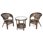 Комплект уличной мебели Angela Dark Brown варинант исполнения - 1 | Loft Concept в Новосибирске