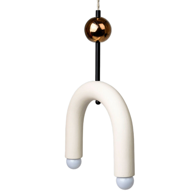 Подвесной светильник MOROSHKA arc [white] Белый Бронза в Новосибирске | Loft Concept 