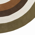 Ковер круглый из хлопка с контрастным узором Bullseye 150 варинант исполнения - 4 | Loft Concept в Новосибирске