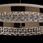 Люстра в виде кольца золотого цвета с прозрачными вставками Radiant Rail варинант исполнения - 8 | Loft Concept в Новосибирске