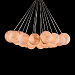 Люстра подвесная круглая с сферическими плафонами из натурального камня Glowing Spheres варинант исполнения - 2 | Loft Concept в Новосибирске