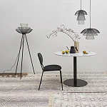 Торшер с трехъярусным плафоном из металлической сетки Metal Mesh Floor Lamp варинант исполнения - 2 | Loft Concept в Новосибирске
