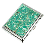 Портсигар с газовой зажигалкой из натурального камня Амазонит Stone Cigarettes Cases варинант исполнения - 6 | Loft Concept в Новосибирске