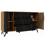 Комод с 3-мя ящиками и дверцей Stone Effect варинант исполнения - 4 | Loft Concept в Новосибирске