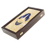 Нарды настольные из натурального камня лазурит и долерит Backgammon from Stone варинант исполнения - 13 | Loft Concept в Новосибирске