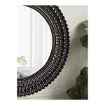 Зеркало круглое с текстурированным дизайном рамы Helios варинант исполнения - 6 | Loft Concept в Новосибирске