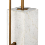 Торшер с прямоугольным абажуром на белом мраморном основании Asymmetry on Marble варинант исполнения - 2 | Loft Concept в Новосибирске