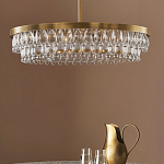 Люстра круглая с подвесками в форме стеклянных капель Glass Rain варинант исполнения - 3 | Loft Concept в Новосибирске