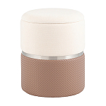 Пуф Mauldine с ящиком светло-коричневый с экокожей варинант исполнения - 1 | Loft Concept в Новосибирске