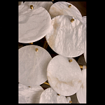 Люстра трехъярусная с подвесками из округлых элементов Cryptocrystalline Stone варинант исполнения - 3 | Loft Concept в Новосибирске