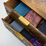 Прикроватная тумба с фактурным фасадом Termite варинант исполнения - 5 | Loft Concept в Новосибирске