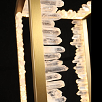 Настольная лампа прямоугольная с декоративными элементами в виде кристаллов Smooth Shine варинант исполнения - 3 | Loft Concept в Новосибирске