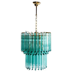 Дизайнерская люстра Blue Lagoon glass бирюзовое стекло  варинант исполнения - 2 | Loft Concept в Новосибирске