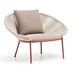 Дизайнерское уличное кресло с веревочной спинкой PETALO Armchair варинант исполнения - 2 | Loft Concept в Новосибирске