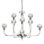 Люстра с 8-ю лампами и гранеными стеклянными плафонами Prism Gala варинант исполнения - 1 | Loft Concept в Новосибирске