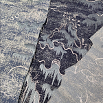 Мебельная ткань Вышивка серый цвет 130 см T2-39 варинант исполнения - 3 | Loft Concept в Новосибирске