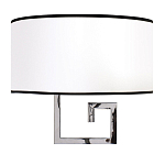 Бра с белым овальным абажуром с черной окантовкой Natural Concepts варинант исполнения - 1 | Loft Concept в Новосибирске