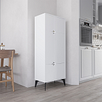 Комод белый с 4-мя дверцами на металлических ножках SPARK MULTIPURPOSE CABINET WHITE варинант исполнения - 3 | Loft Concept в Новосибирске