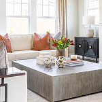 Тумба черная из дерева двухдверная Geometric Double Door Nightstand варинант исполнения - 6 | Loft Concept в Новосибирске