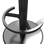 Барный стул вращающийся со спинкой и подлокотниками Douglas Rhombus Синий Велюр варинант исполнения - 4 | Loft Concept в Новосибирске