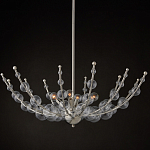 Люстра  с круглыми прозрачными шарами на серебряном каркасе Silver Stalk варинант исполнения - 4 | Loft Concept в Новосибирске