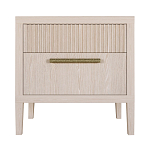 Прикроватная Тумбочка Primo с двумя ящиками Светлый дуб варинант исполнения - 7 | Loft Concept в Новосибирске