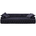 Трехместный диван темно-синий Campion Deep Blue Sofa варинант исполнения - 1 | Loft Concept в Новосибирске