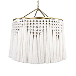 Люстра белая плетеная с кисточками Boho Tassel Chandelier варинант исполнения - 1 | Loft Concept в Новосибирске