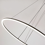 Светодиодная люстра Black LED Circle and Ball Lamp варинант исполнения - 5 | Loft Concept в Новосибирске