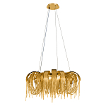 Люстра круглая подвесная с металлическими дугами и длинными цепочками 80 см Atlantis Chain варинант исполнения - 10 | Loft Concept в Новосибирске