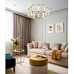 Люстра в форме шестиугольника с хрустальным декором Agace Crystal Chandelier варинант исполнения - 2 | Loft Concept в Новосибирске