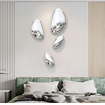 Абстрактная скульптура на стену в виде капли воды Water Outline варинант исполнения - 6 | Loft Concept в Новосибирске