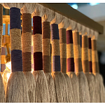 Люстра квадратная плетеная с бахромой Wicker Square Chandelier with Tassels варинант исполнения - 5 | Loft Concept в Новосибирске