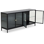 Сервант четырехдверный с рифленым стеклом The Keeper варинант исполнения - 2 | Loft Concept в Новосибирске