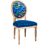 Стул из натурального бука с цветочным принтом Impressionism in Art варинант исполнения - 2 | Loft Concept в Новосибирске