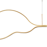 Подвесной светильник волнообразный изогнутый на двух тросах 103 см Spiral Lighting варинант исполнения - 2 | Loft Concept в Новосибирске