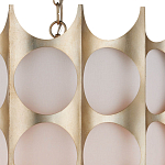 Подвесной светильник в форме цилиндра с фактурным серебряным каркасом и тканевым абажуром Silver Honeycomb варинант исполнения - 2 | Loft Concept в Новосибирске