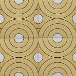 Дизайнерская плитка с узором Диски варинант исполнения - 1 | Loft Concept в Новосибирске