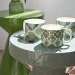 Приставной стол из керамики Manufacto Gray-green варинант исполнения - 7 | Loft Concept в Новосибирске