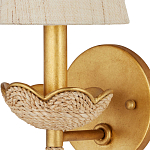 Бра из кованого железа с отделкой плетеной веревкой и сусальным золотом Parisian Style варинант исполнения - 2 | Loft Concept в Новосибирске