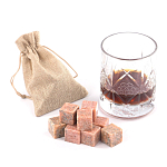 Камни для охлаждения виски из розового мрамора Natural Stone Cube варинант исполнения - 5 | Loft Concept в Новосибирске