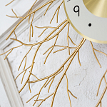 Часы настенные из металла золотые с белым циферблатом Current Time варинант исполнения - 3 | Loft Concept в Новосибирске