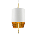 Люстра прямоугольная с белыми цилиндрическими абажурами White Ribbon варинант исполнения - 1 | Loft Concept в Новосибирске