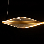 Люстра линейная с изогнутым плафоном Wave Line варинант исполнения - 7 | Loft Concept в Новосибирске