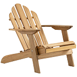 Уличное кресло из массива акации Adirondack Wooden Chair Natural варинант исполнения - 1 | Loft Concept в Новосибирске