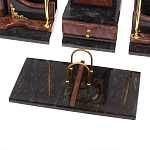 Настольный письменный набор из лемезита и змеевика с декором в виде Орла в подарочной упаковке Successful Leader варинант исполнения - 4 | Loft Concept в Новосибирске